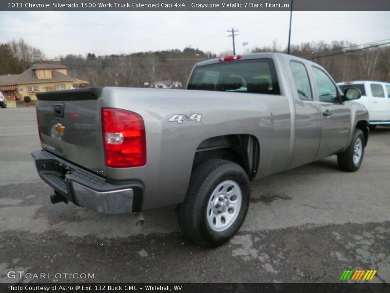 Graystone Metallic / Dark Titanium 2013 Chevrolet Silverado 1500 Work Truck Extended Cab 4x4