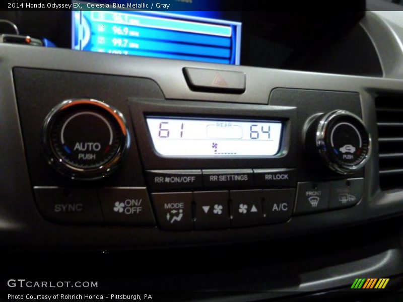 Celestial Blue Metallic / Gray 2014 Honda Odyssey EX