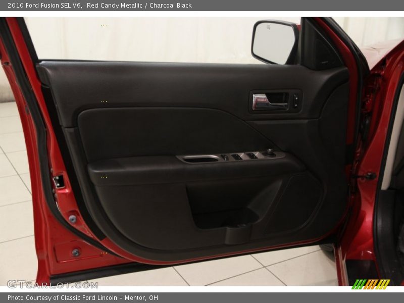 Red Candy Metallic / Charcoal Black 2010 Ford Fusion SEL V6