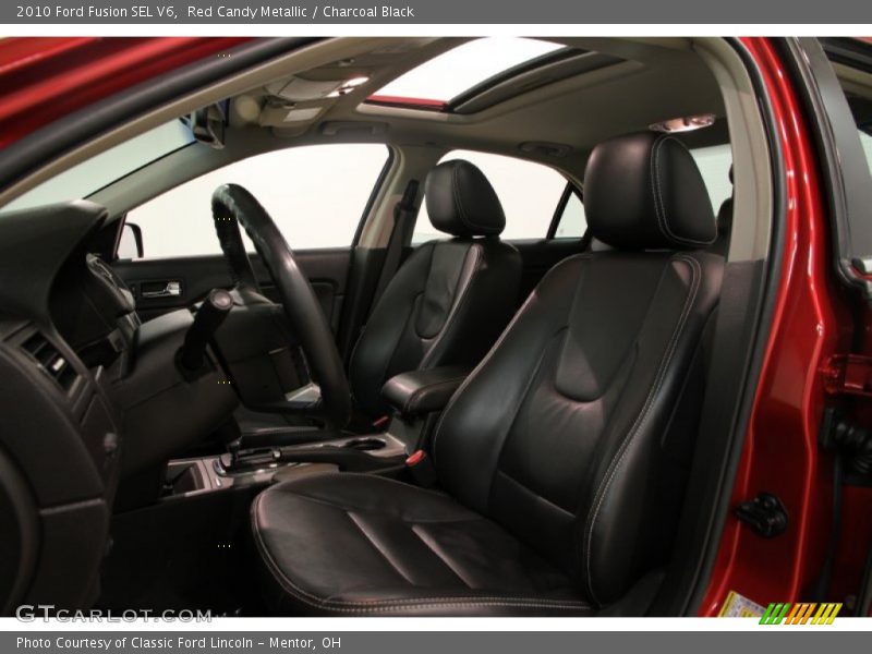 Red Candy Metallic / Charcoal Black 2010 Ford Fusion SEL V6