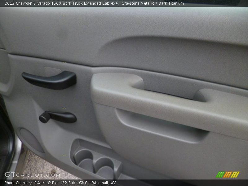 Graystone Metallic / Dark Titanium 2013 Chevrolet Silverado 1500 Work Truck Extended Cab 4x4