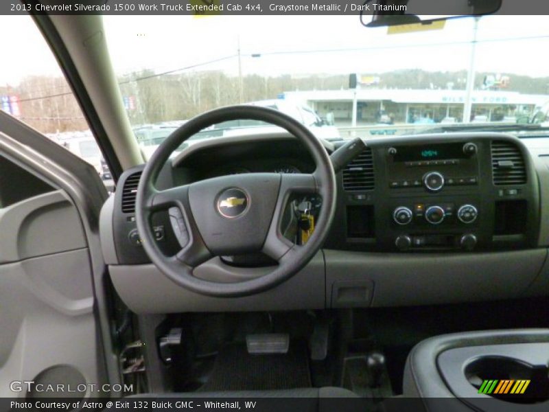 Graystone Metallic / Dark Titanium 2013 Chevrolet Silverado 1500 Work Truck Extended Cab 4x4