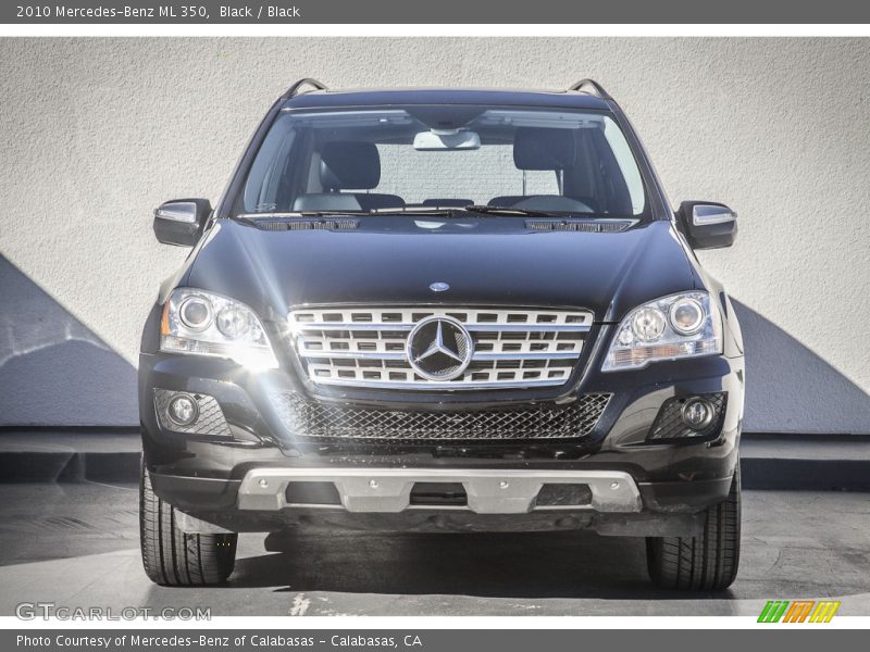 Black / Black 2010 Mercedes-Benz ML 350