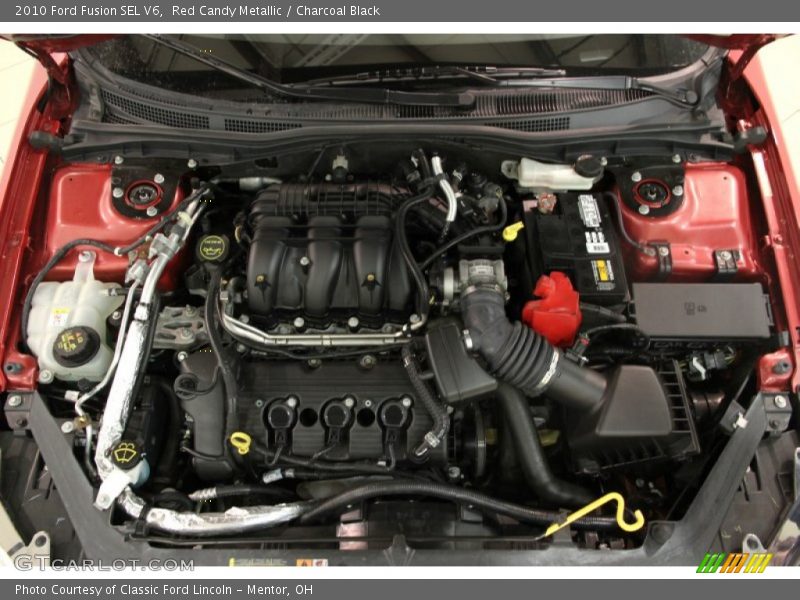 Red Candy Metallic / Charcoal Black 2010 Ford Fusion SEL V6