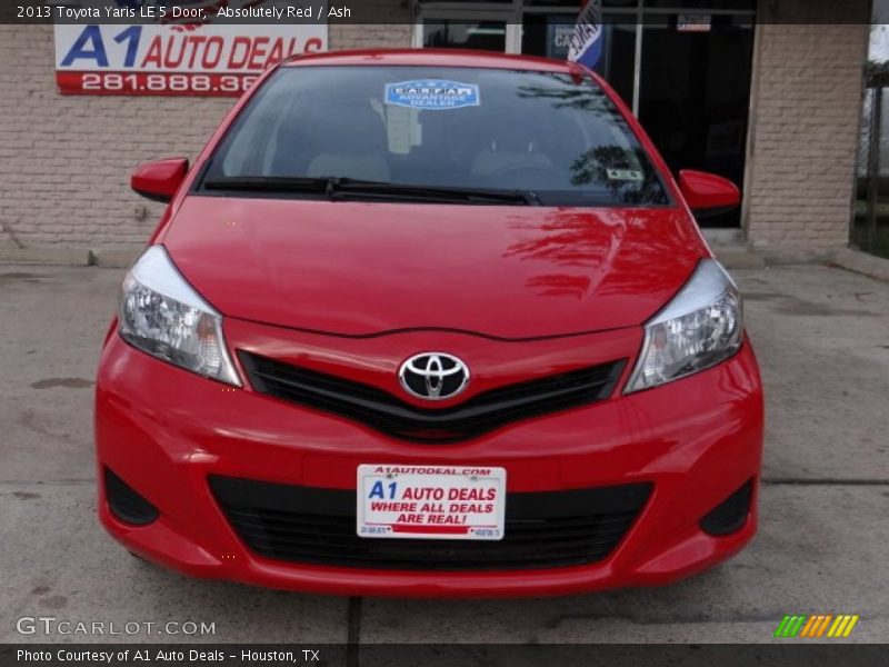 Absolutely Red / Ash 2013 Toyota Yaris LE 5 Door