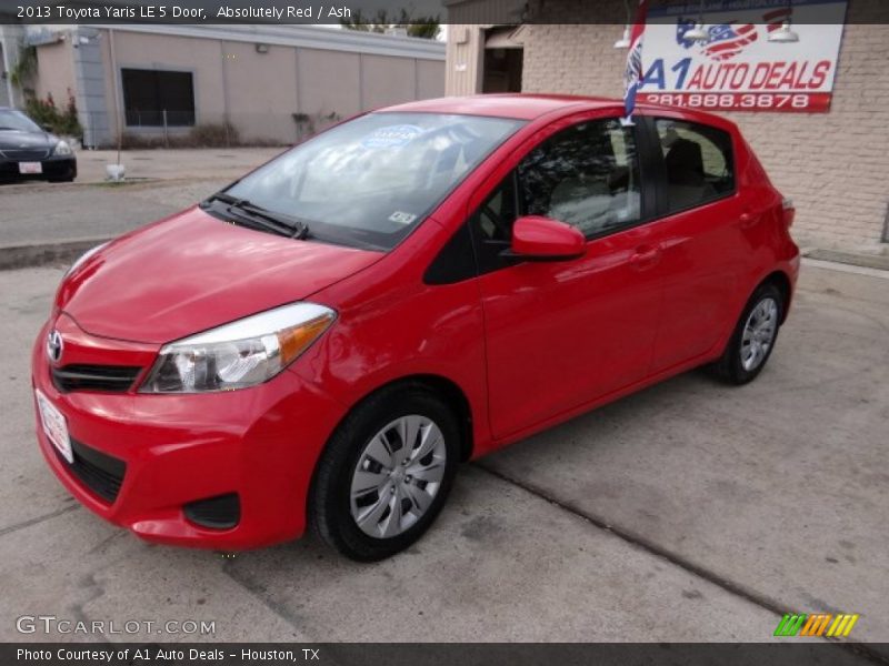 Absolutely Red / Ash 2013 Toyota Yaris LE 5 Door