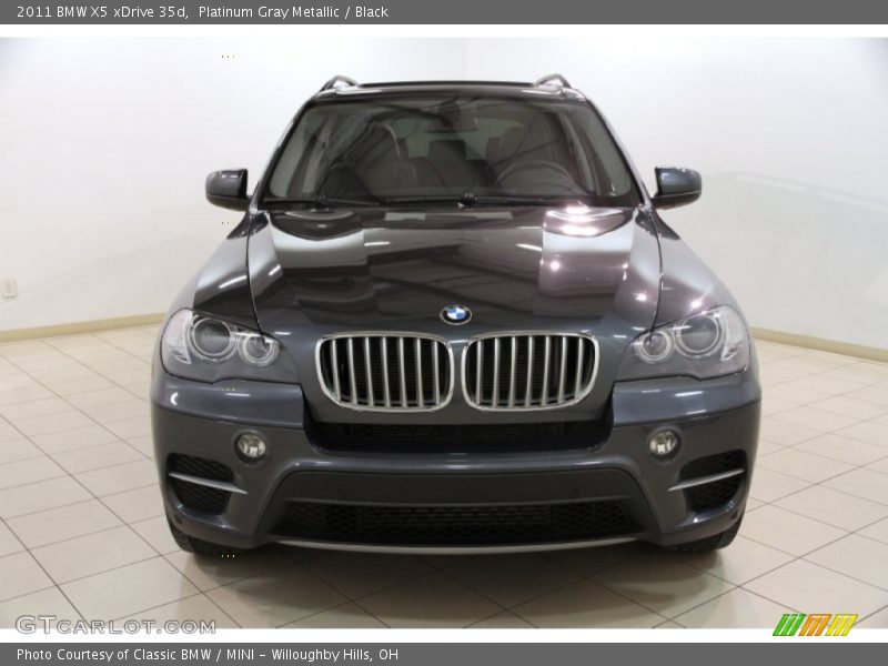Platinum Gray Metallic / Black 2011 BMW X5 xDrive 35d