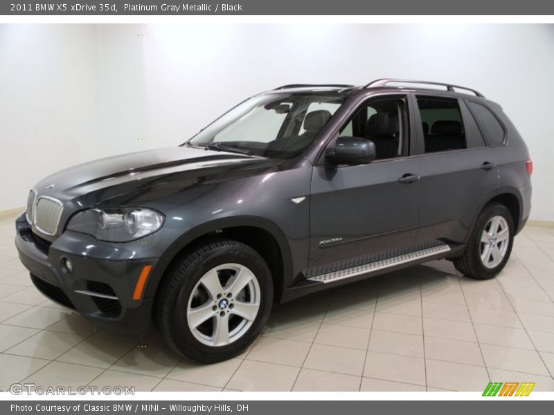 Platinum Gray Metallic / Black 2011 BMW X5 xDrive 35d