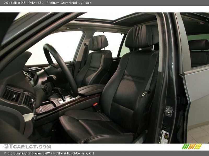 Platinum Gray Metallic / Black 2011 BMW X5 xDrive 35d