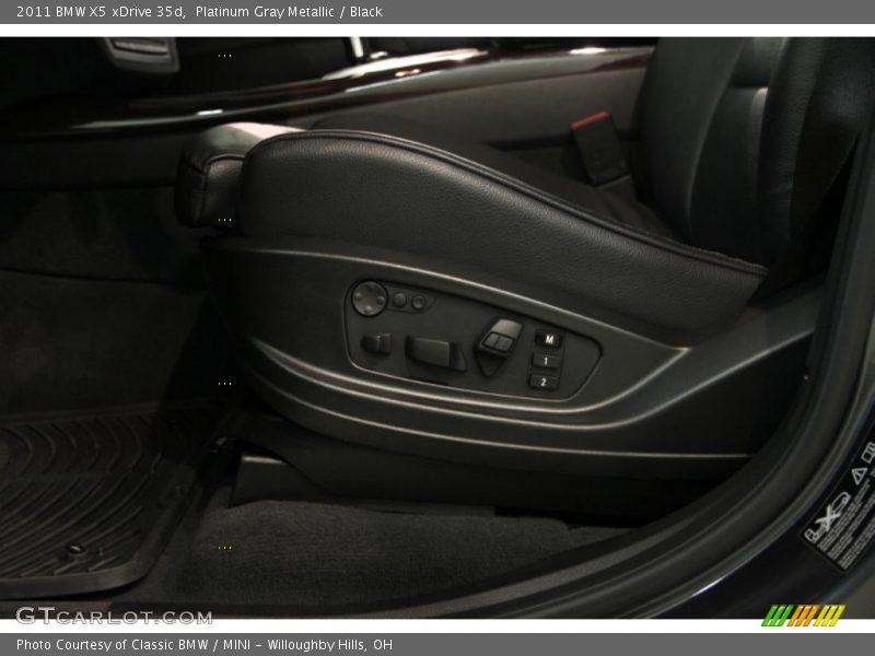 Platinum Gray Metallic / Black 2011 BMW X5 xDrive 35d