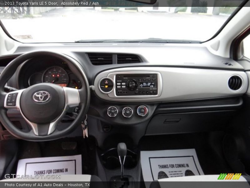 Absolutely Red / Ash 2013 Toyota Yaris LE 5 Door