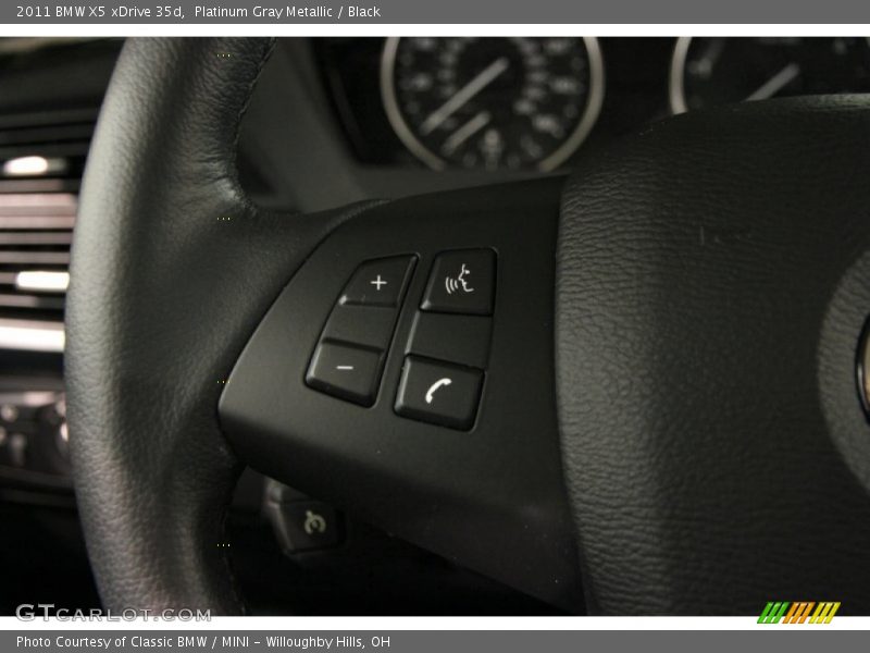 Platinum Gray Metallic / Black 2011 BMW X5 xDrive 35d