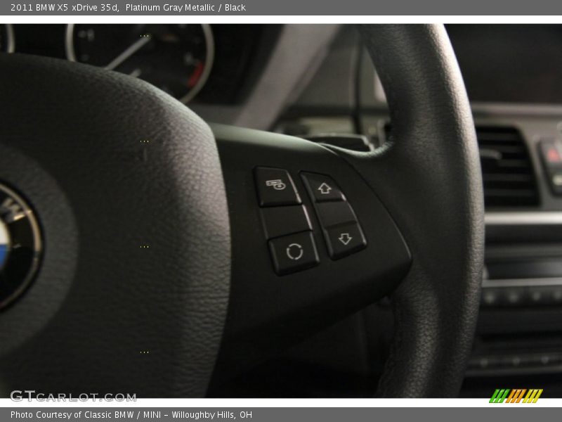 Platinum Gray Metallic / Black 2011 BMW X5 xDrive 35d