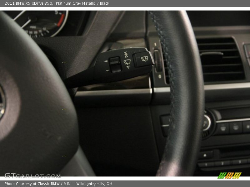 Platinum Gray Metallic / Black 2011 BMW X5 xDrive 35d