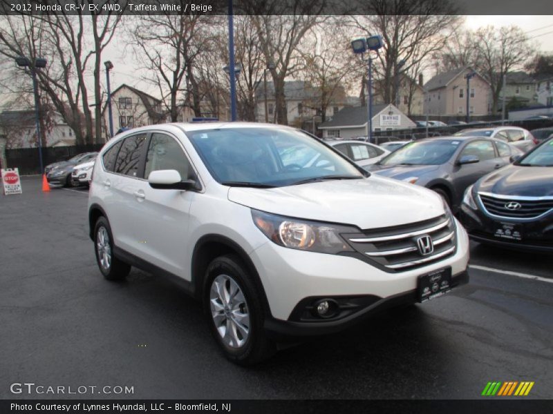 Taffeta White / Beige 2012 Honda CR-V EX 4WD