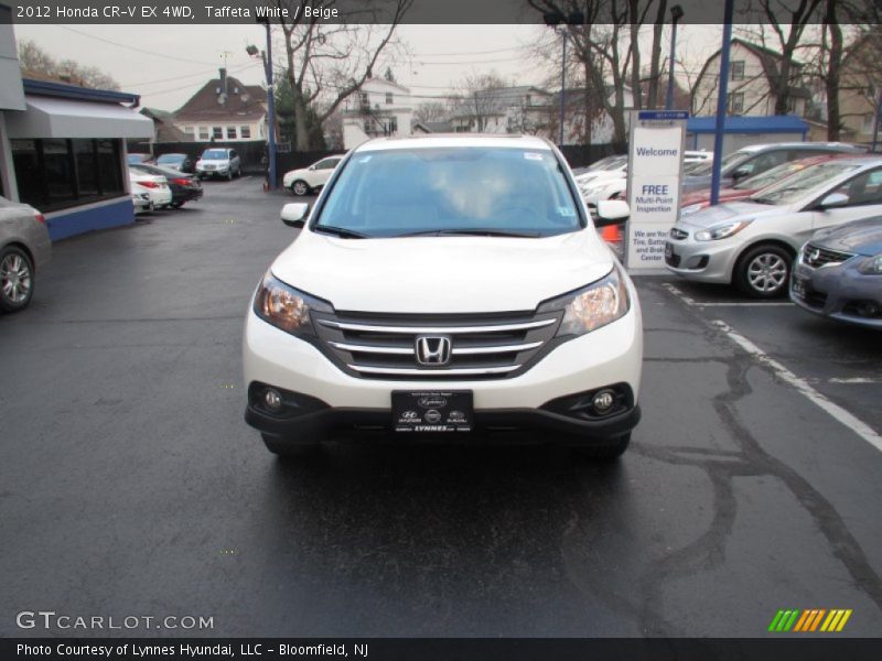 Taffeta White / Beige 2012 Honda CR-V EX 4WD