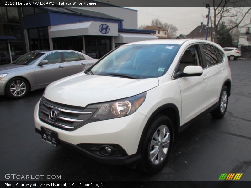 Taffeta White / Beige 2012 Honda CR-V EX 4WD