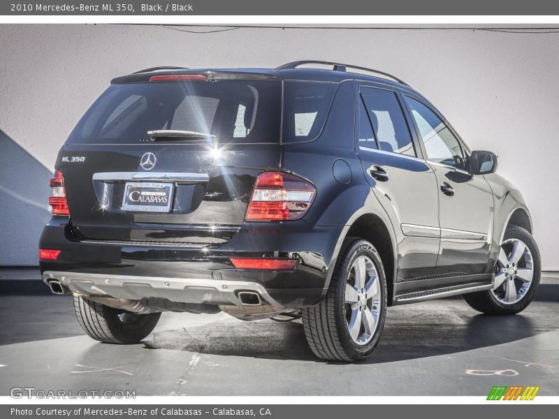 Black / Black 2010 Mercedes-Benz ML 350