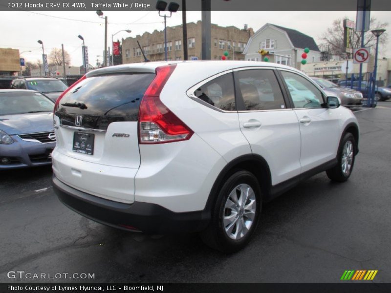 Taffeta White / Beige 2012 Honda CR-V EX 4WD