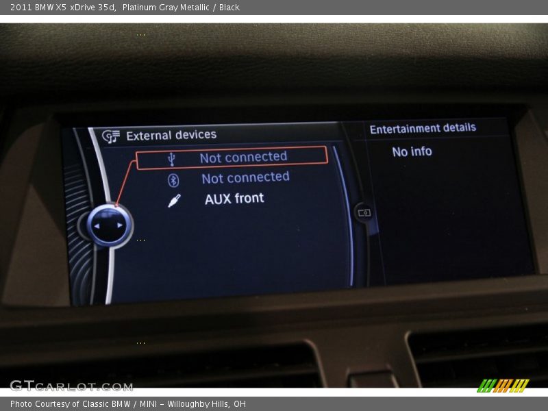 Platinum Gray Metallic / Black 2011 BMW X5 xDrive 35d