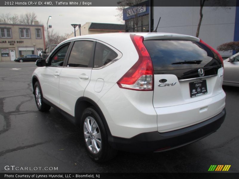 Taffeta White / Beige 2012 Honda CR-V EX 4WD