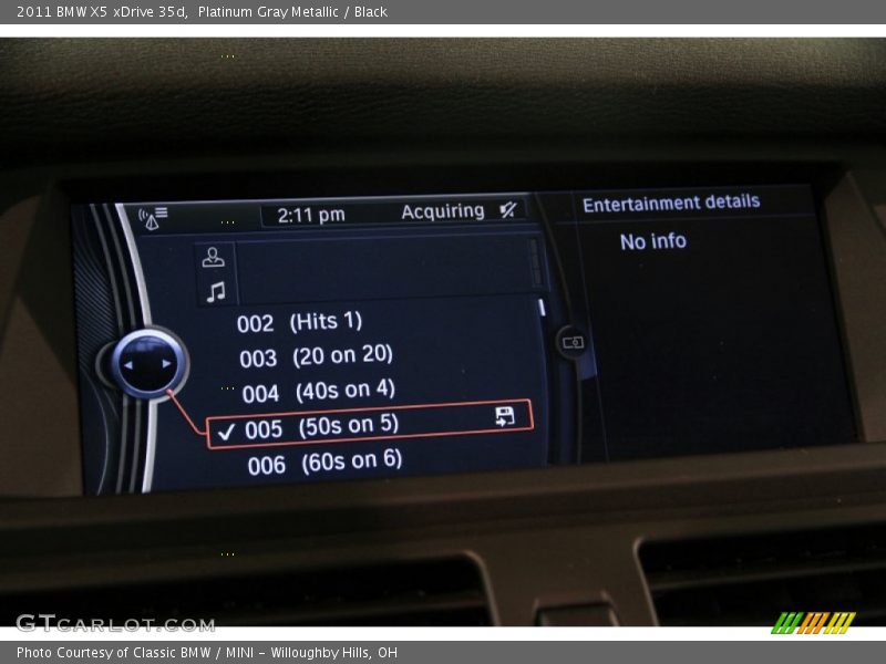 Platinum Gray Metallic / Black 2011 BMW X5 xDrive 35d