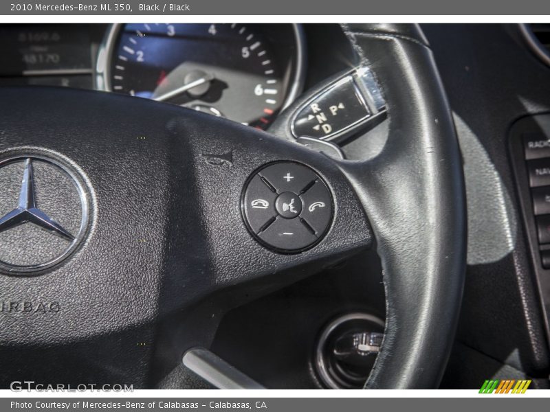 Black / Black 2010 Mercedes-Benz ML 350