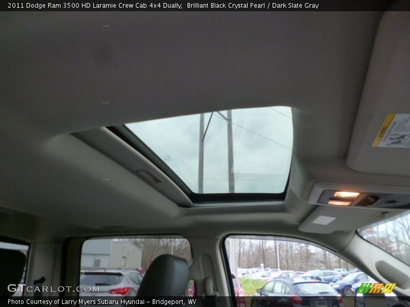 Brilliant Black Crystal Pearl / Dark Slate Gray 2011 Dodge Ram 3500 HD Laramie Crew Cab 4x4 Dually