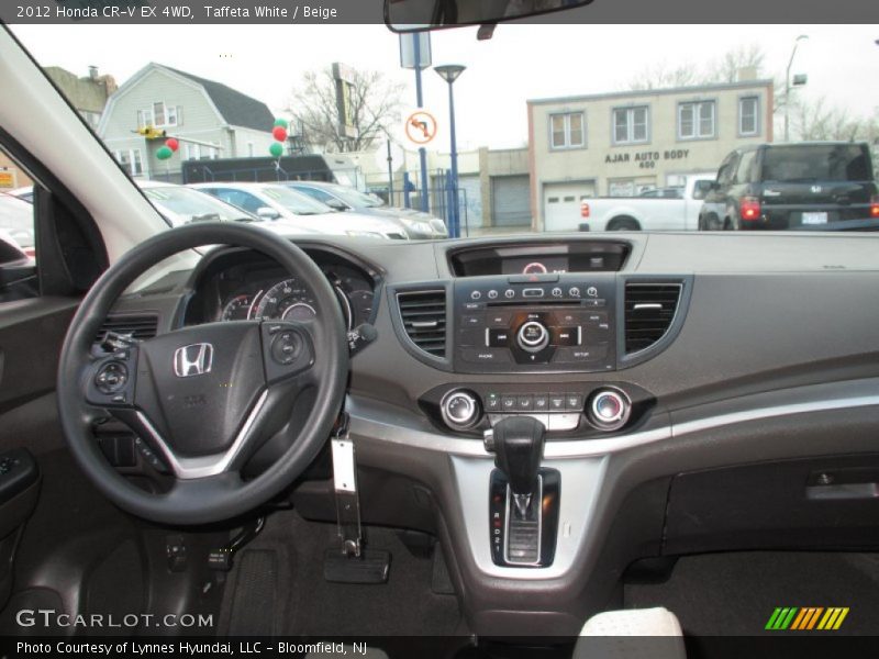 Taffeta White / Beige 2012 Honda CR-V EX 4WD