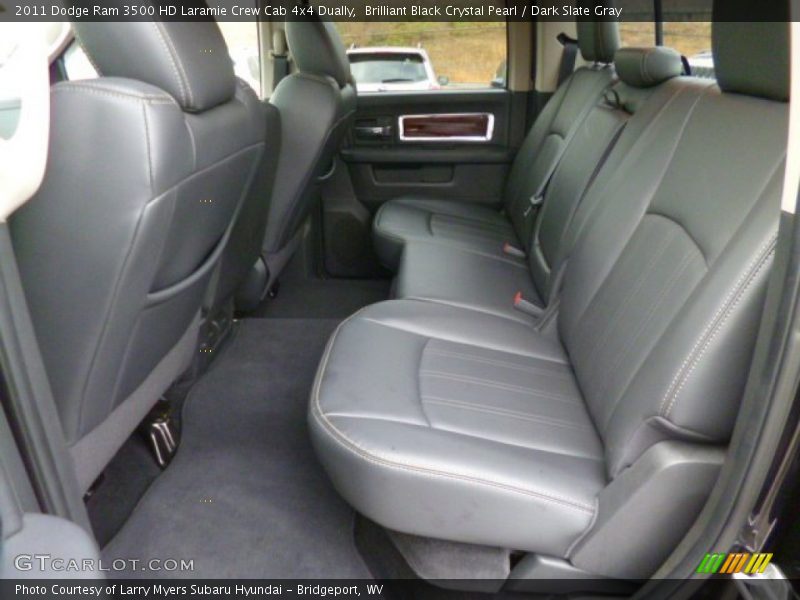 Brilliant Black Crystal Pearl / Dark Slate Gray 2011 Dodge Ram 3500 HD Laramie Crew Cab 4x4 Dually