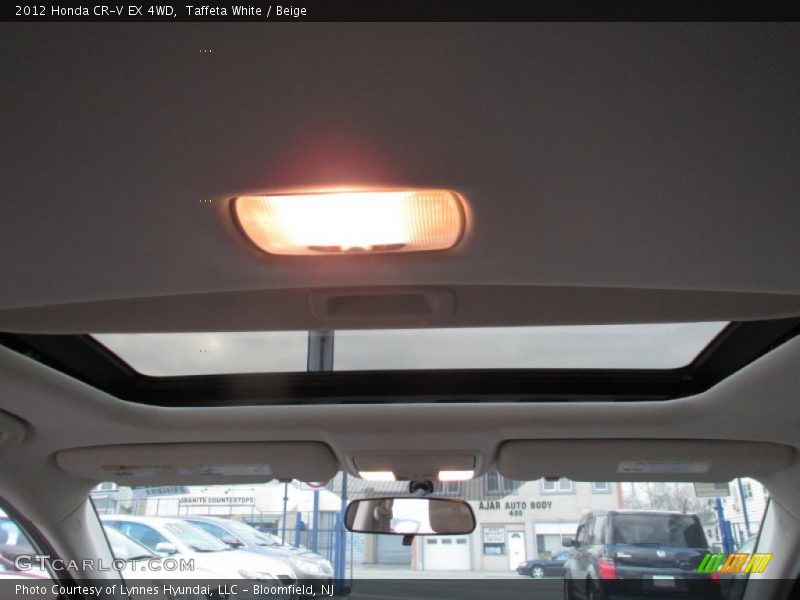 Taffeta White / Beige 2012 Honda CR-V EX 4WD