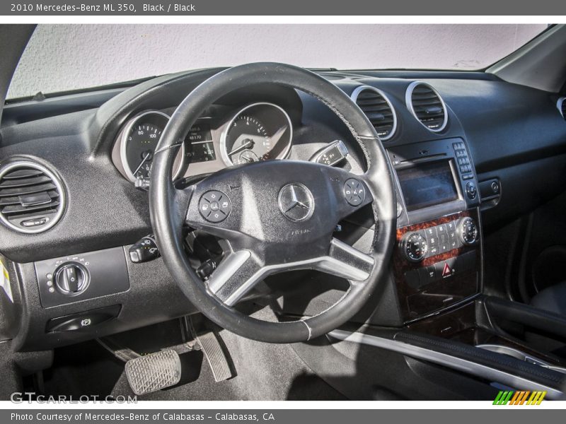 Black / Black 2010 Mercedes-Benz ML 350