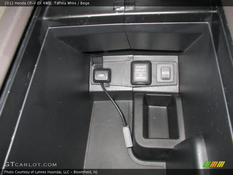 Taffeta White / Beige 2012 Honda CR-V EX 4WD