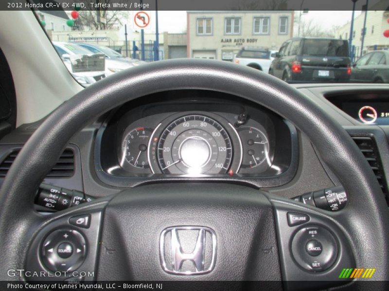 Taffeta White / Beige 2012 Honda CR-V EX 4WD