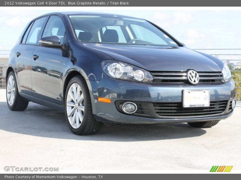 Blue Graphite Metallic / Titan Black 2012 Volkswagen Golf 4 Door TDI