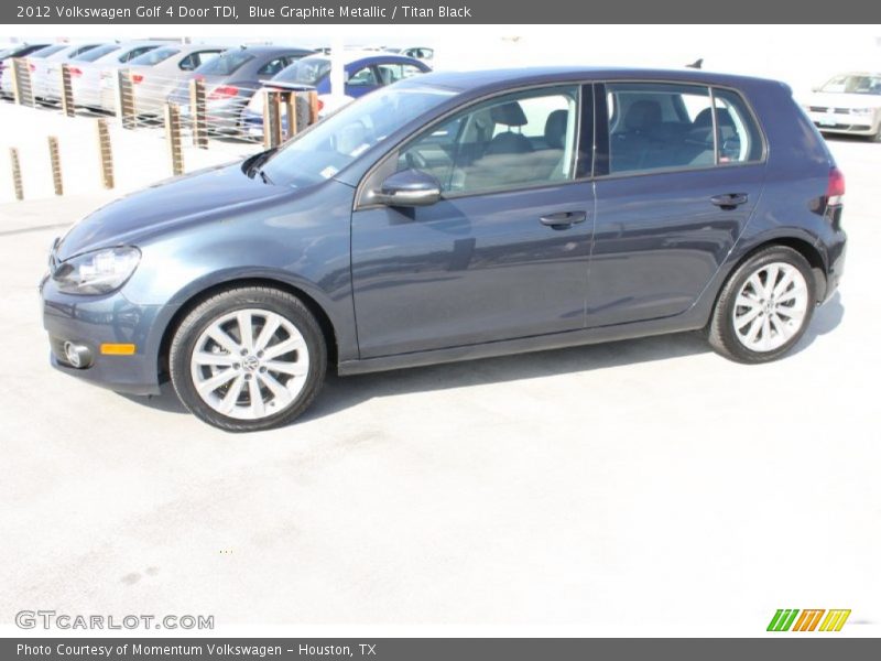 Blue Graphite Metallic / Titan Black 2012 Volkswagen Golf 4 Door TDI