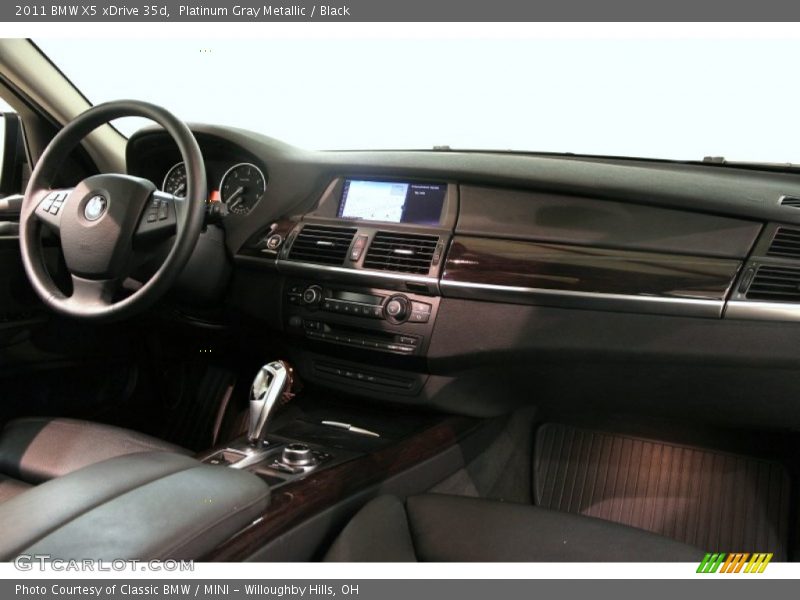 Platinum Gray Metallic / Black 2011 BMW X5 xDrive 35d