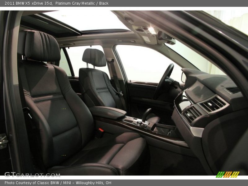Platinum Gray Metallic / Black 2011 BMW X5 xDrive 35d