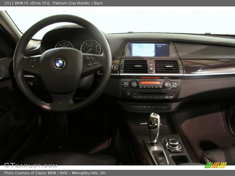 Platinum Gray Metallic / Black 2011 BMW X5 xDrive 35d