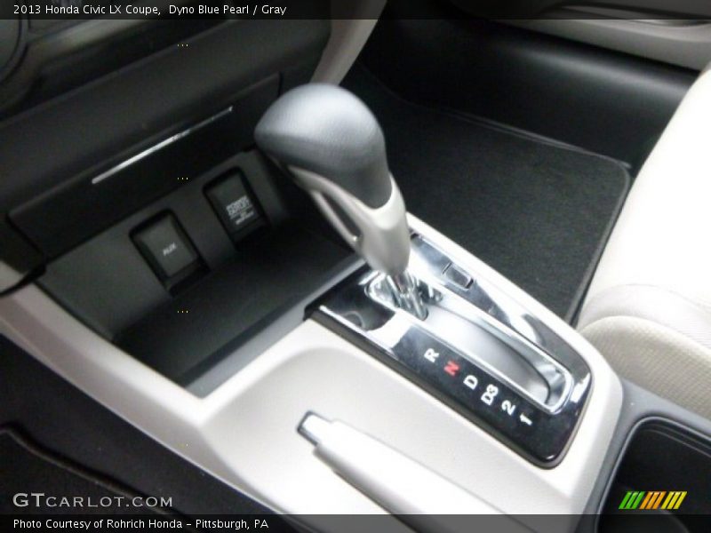 Dyno Blue Pearl / Gray 2013 Honda Civic LX Coupe