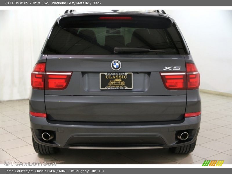 Platinum Gray Metallic / Black 2011 BMW X5 xDrive 35d