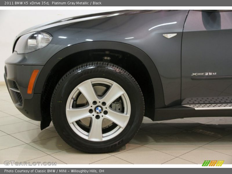 Platinum Gray Metallic / Black 2011 BMW X5 xDrive 35d
