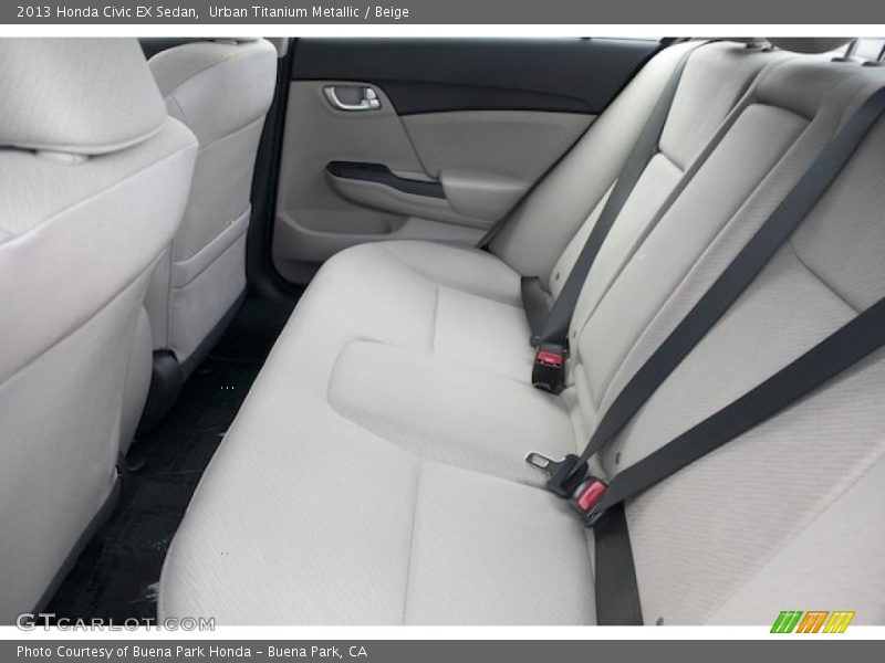 Urban Titanium Metallic / Beige 2013 Honda Civic EX Sedan
