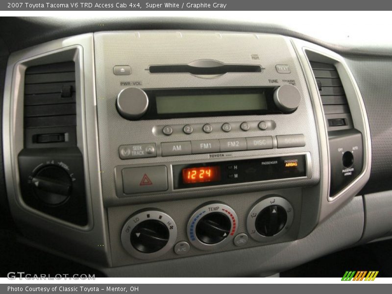 Super White / Graphite Gray 2007 Toyota Tacoma V6 TRD Access Cab 4x4