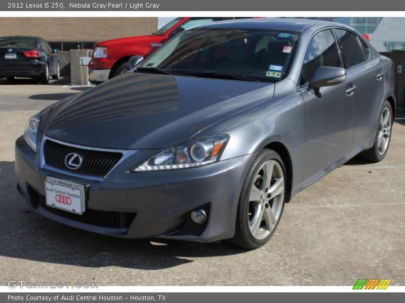 Nebula Gray Pearl / Light Gray 2012 Lexus IS 250