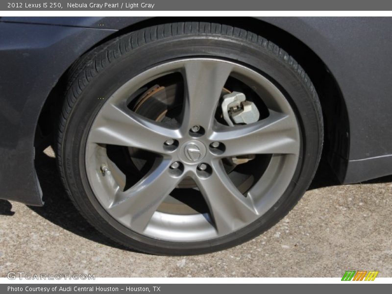 Nebula Gray Pearl / Light Gray 2012 Lexus IS 250
