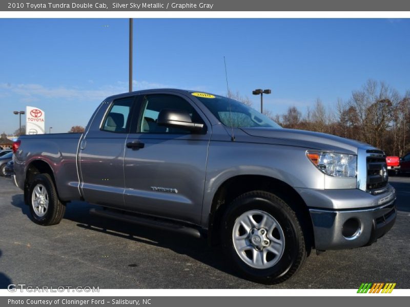 Silver Sky Metallic / Graphite Gray 2010 Toyota Tundra Double Cab