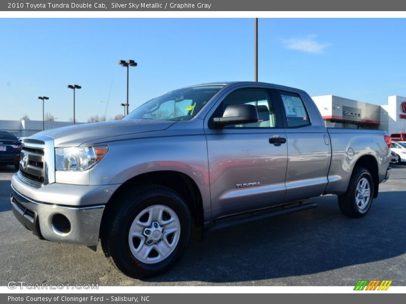 Silver Sky Metallic / Graphite Gray 2010 Toyota Tundra Double Cab