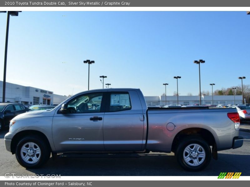 Silver Sky Metallic / Graphite Gray 2010 Toyota Tundra Double Cab