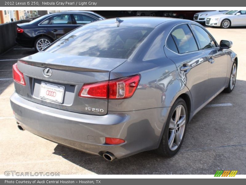 Nebula Gray Pearl / Light Gray 2012 Lexus IS 250